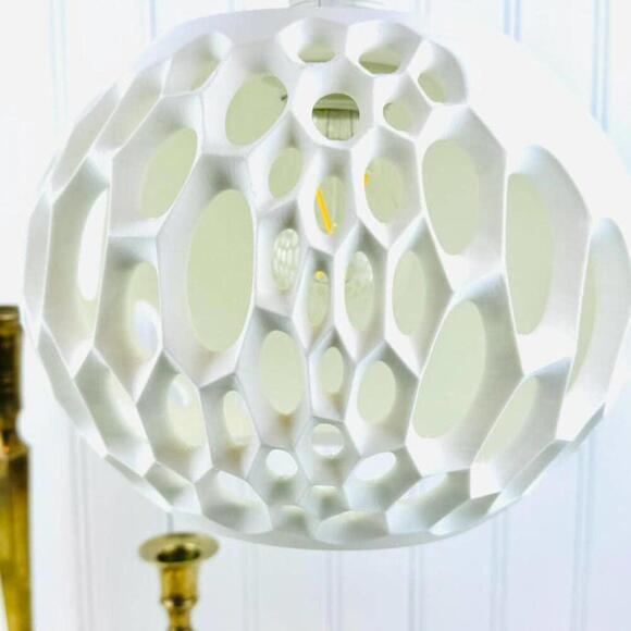 Organic Pendant Light, Virus Pendant Lamp, Geometric Hanging Lamp - Picture 2 of 10